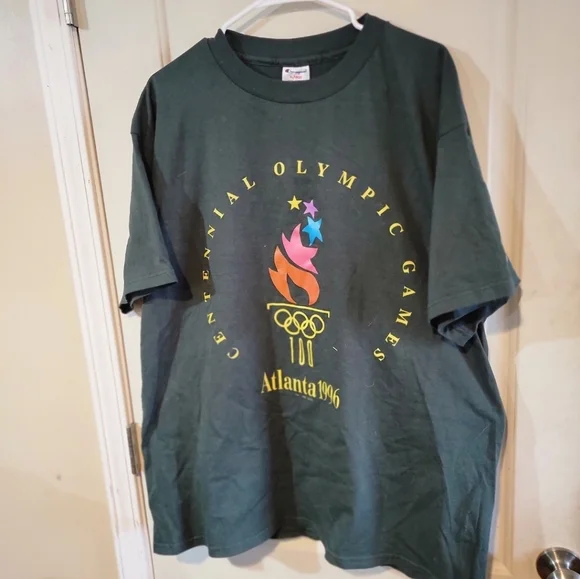 NEW Vintage Champion Centennial Olympic Games 100th Atlanta 1996 Tee T-Shirt XL - Picture 2 of 4